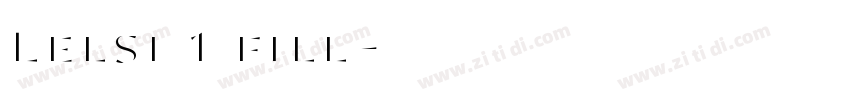Lelsi 1 fill字体转换